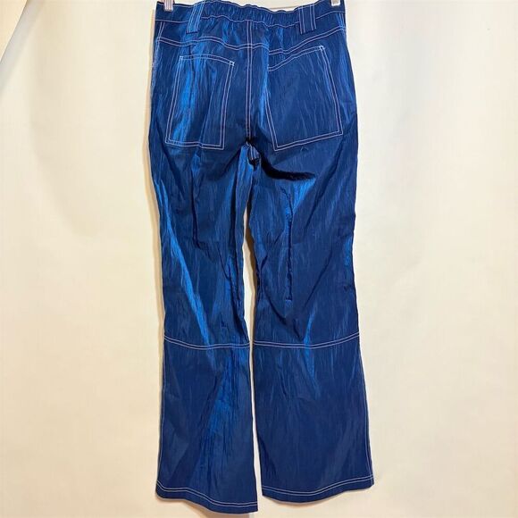 Silence + Noise Blue Reflective Jogger Pants Size 0 - Picture 3 of 13